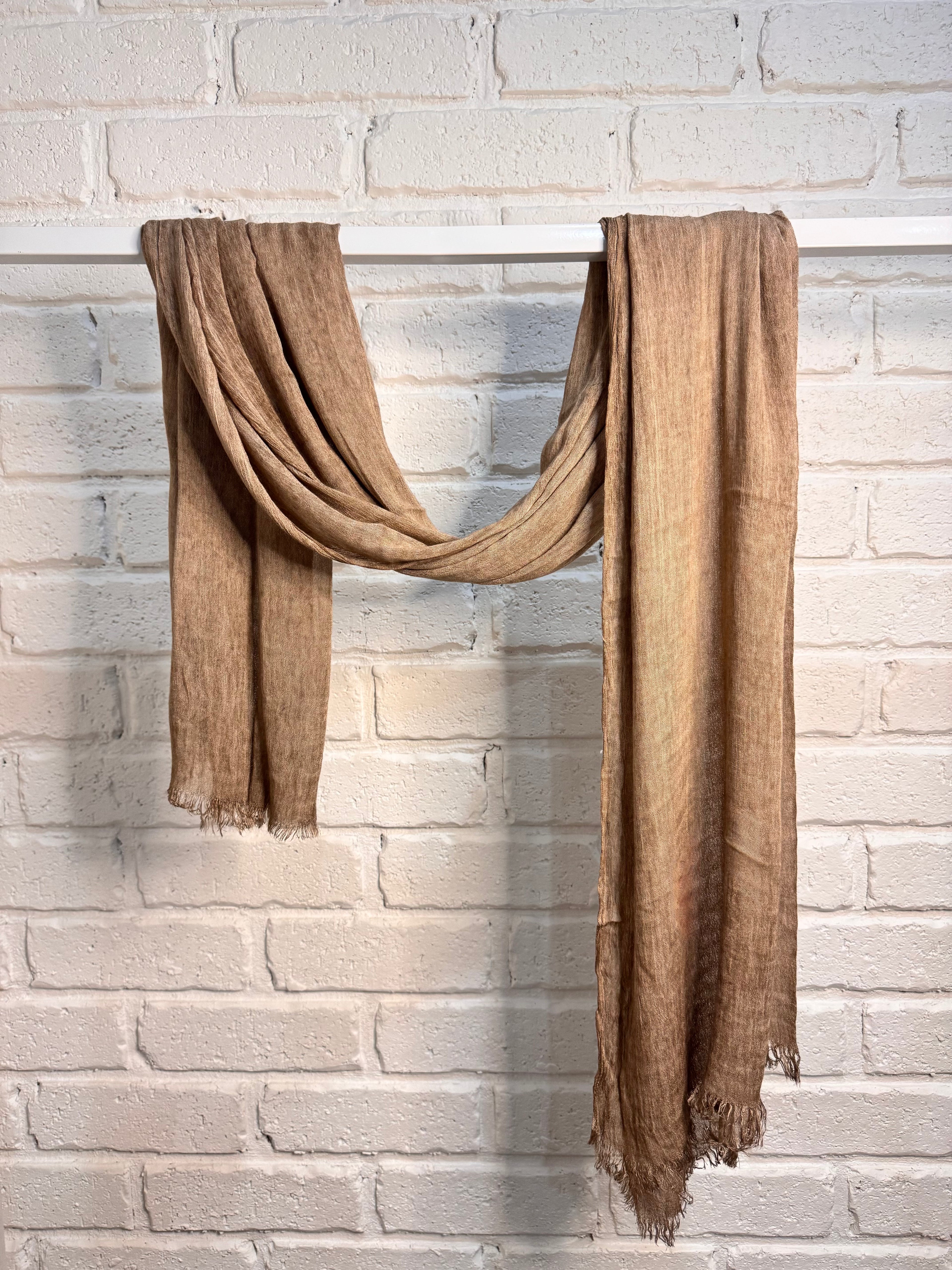 Mocha crinkle hijab