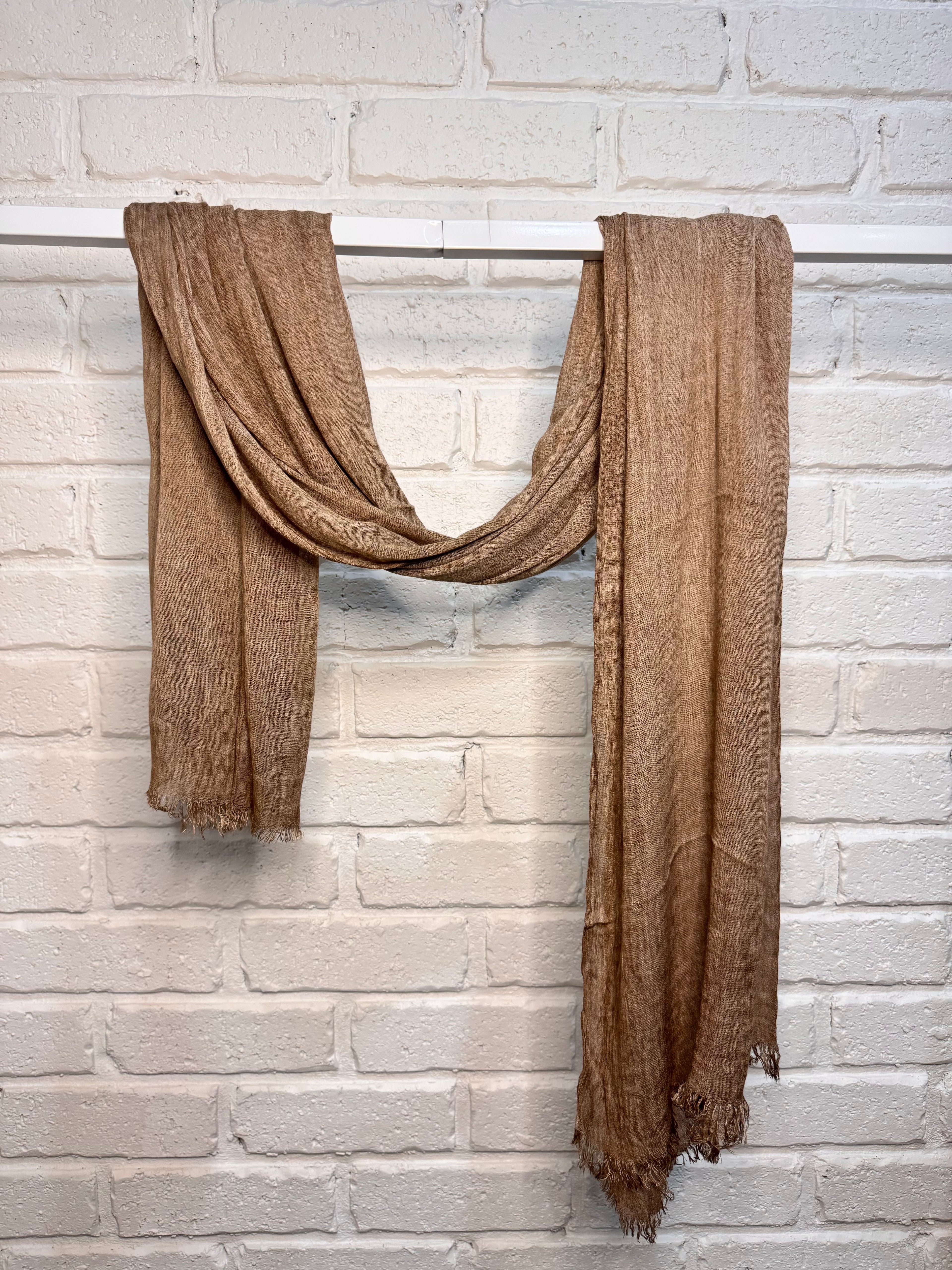Mocha crinkle hijab