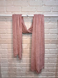 Blush crinkle hijab