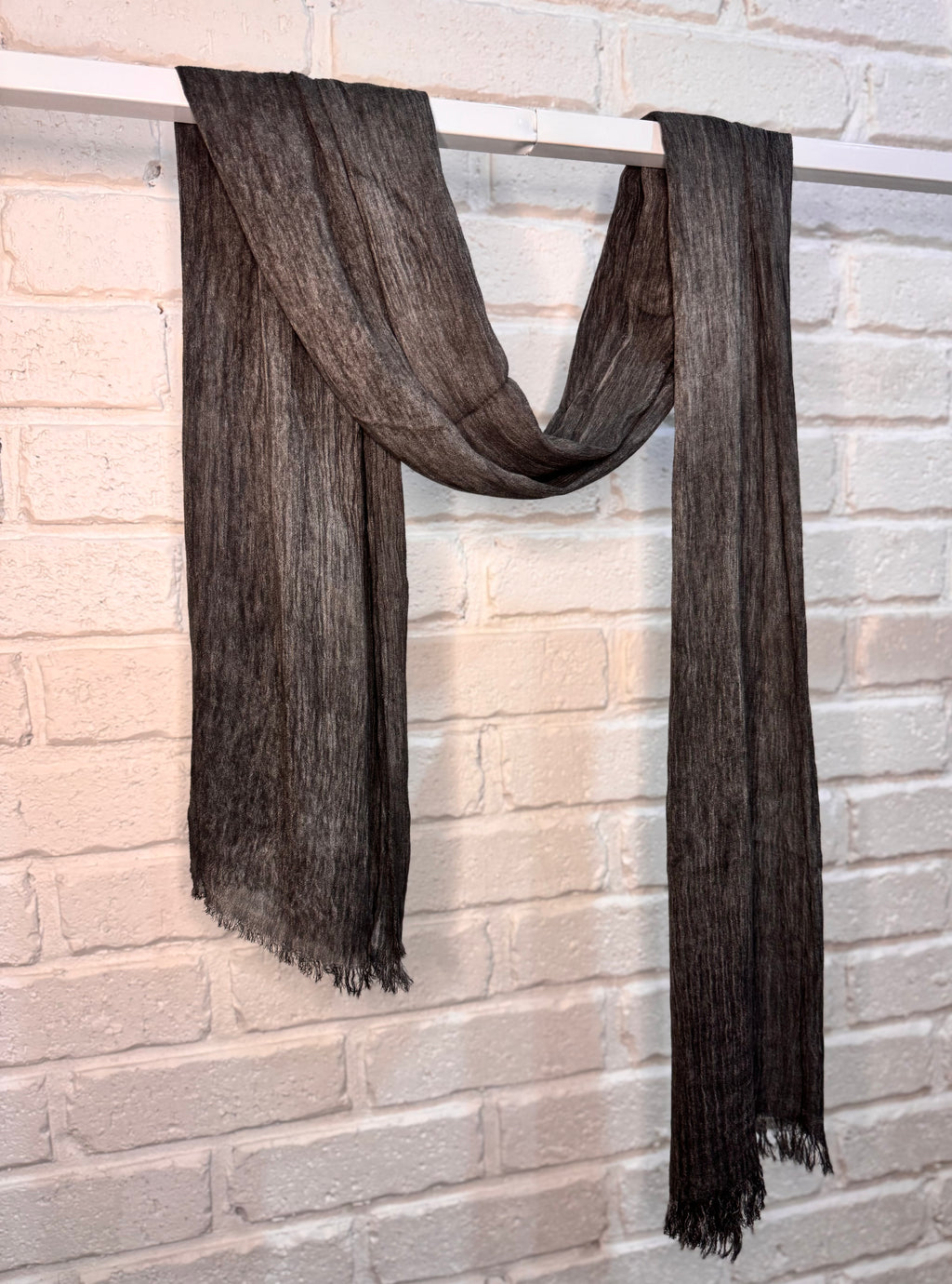 Charcoal crinkle hijab